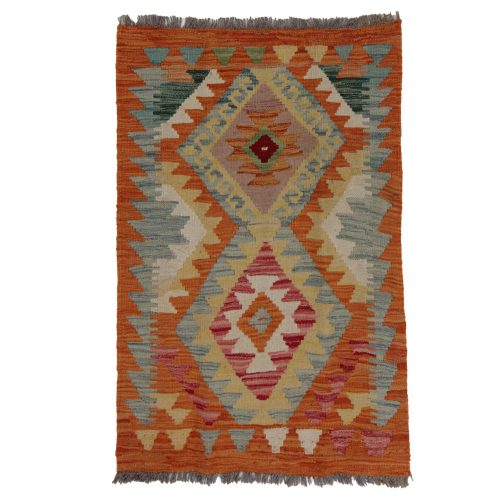 Etnikai Kilim szőnyeg 97x64 kézi szövésű afgán gyapjú kilim