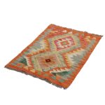 Etnikai Kilim szőnyeg 97x64 kézi szövésű afgán gyapjú kilim