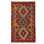 Afgán Kilim szőnyeg Chobi 58x95 kézi szövésű etnikai kilim