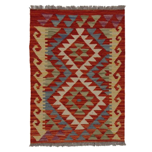 Kézi szövésű Kilim szőnyeg Chobi 62x87 afgán gyapjú kilim