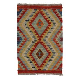   Kézi szövésű Kilim szőnyeg Chobi 62x92 afgán gyapjú kilim