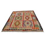 Kilim szőnyeg 248x176 kézi szövésű afgán gyapjú kilim