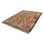 Kilim szőnyeg 248x176 kézi szövésű afgán gyapjú kilim