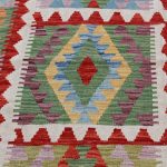Kilim szőnyeg 248x176 kézi szövésű afgán gyapjú kilim