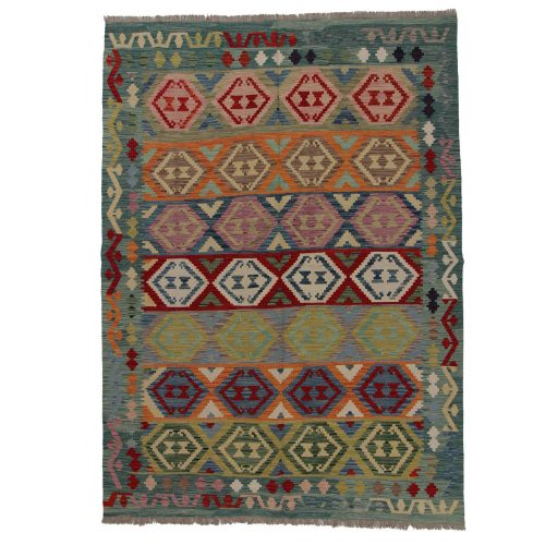 Afgán szőttes Chobi 178x243 kézi szövésű gyapjú kilim