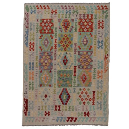 Kilim szőnyeg Chobi 248x182 kézi szövésű afgán gyapjú kilim