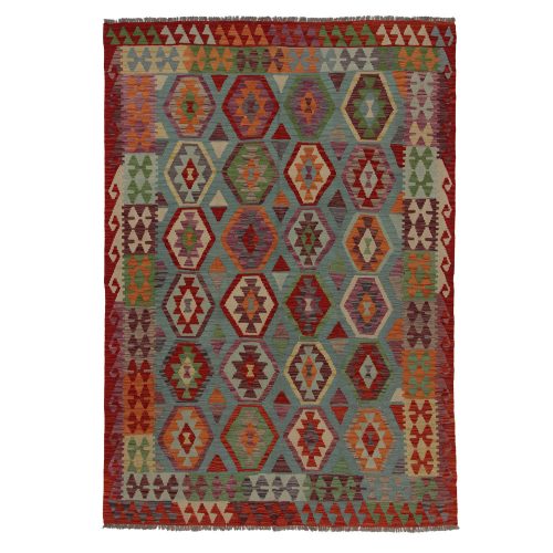 Afgán szőttes Chobi 172x247 kézi szövésű gyapjú kilim