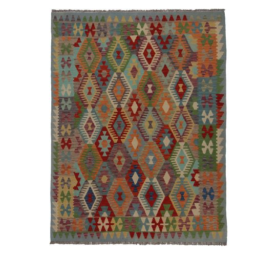 Kilim szőnyeg 180x234 kézi szövésű afgán gyapjú kilim