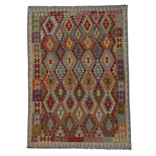 Kilim szőnyeg Chobi 174x237 kézi szövésű afgán gyapjú kilim