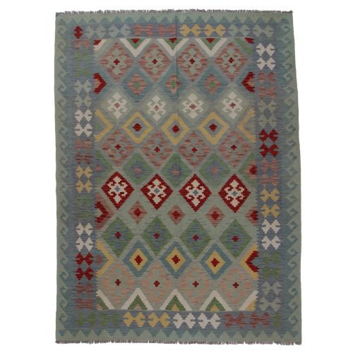 Kilim szőnyeg 250x187 kézi szövésű afgán gyapjú kilim