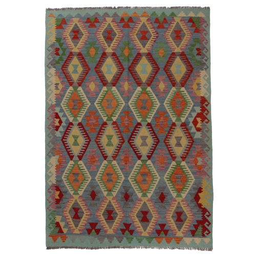 Afgán szőttes Chobi 175x246 kézi szövésű gyapjú kilim