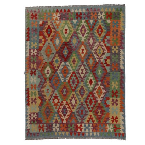 Kilim szőnyeg 182x234 kézi szövésű afgán gyapjú kilim