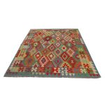 Kilim szőnyeg 182x234 kézi szövésű afgán gyapjú kilim
