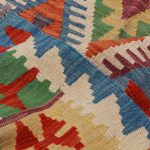 Kilim szőnyeg 182x234 kézi szövésű afgán gyapjú kilim