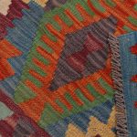 Kilim szőnyeg 182x234 kézi szövésű afgán gyapjú kilim