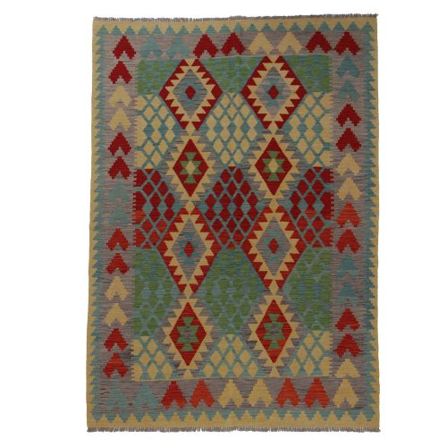 Afgán szőttes Chobi 176x243 kézi szövésű gyapjú kilim