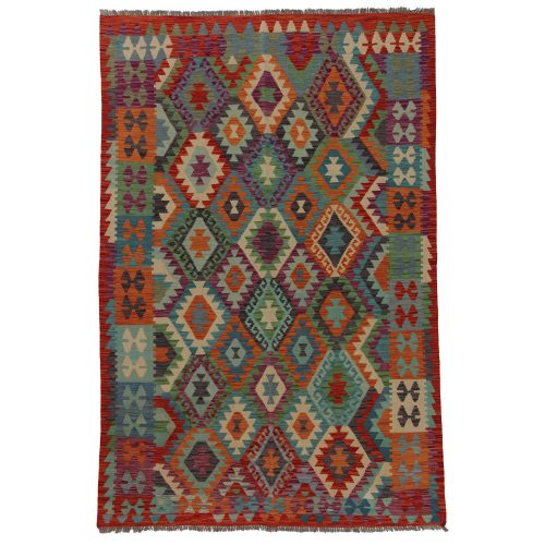 Kilim szőnyeg Chobi 263x176 kézi szövésű afgán gyapjú kilim