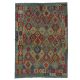 Chobi Kilim szőnyeg 180x246 kézi szövésű afgán gyapjú kilim