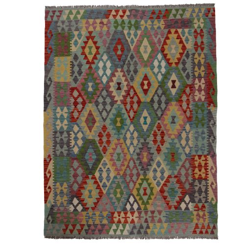 Kilim szőnyeg 180x235 kézi szövésű afgán gyapjú kilim