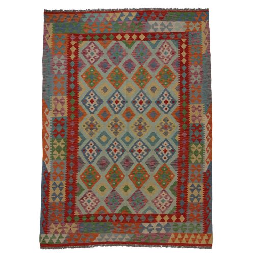 Kilim szőnyeg 183x250 kézi szövésű afgán gyapjú kilim