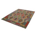 Afgán szőttes Chobi 174x236 kézi szövésű gyapjú kilim