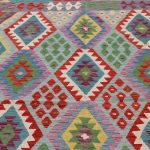 Afgán szőttes Chobi 174x236 kézi szövésű gyapjú kilim