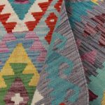 Afgán szőttes Chobi 174x236 kézi szövésű gyapjú kilim