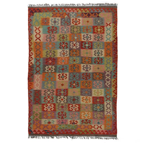 Kilim szőnyeg 244x166 kézi szövésű afgán gyapjú kilim