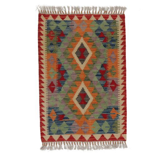 Kilim szőnyeg Chobi 92x64 kézi szövésű afgán gyapjú kilim