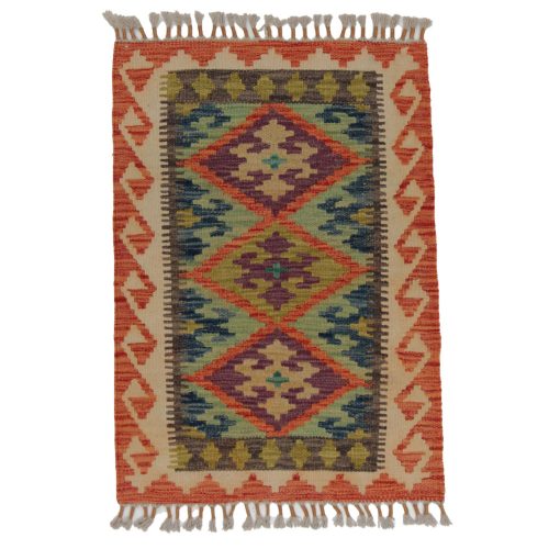 Kilim szőnyeg Chobi 85x60 kézi szövésű afgán gyapjú kilim