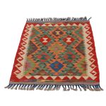 Etnikai Kilim szőnyeg 96x66 kézi szövésű afgán gyapjú kilim