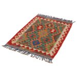 Etnikai Kilim szőnyeg 96x66 kézi szövésű afgán gyapjú kilim