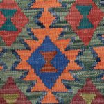 Etnikai Kilim szőnyeg 96x66 kézi szövésű afgán gyapjú kilim