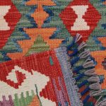 Etnikai Kilim szőnyeg 96x66 kézi szövésű afgán gyapjú kilim