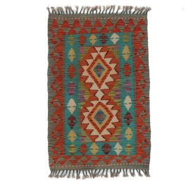 Etnikai Kilim szőnyeg 98x64 kézi szövésű afgán gyapjú kilim