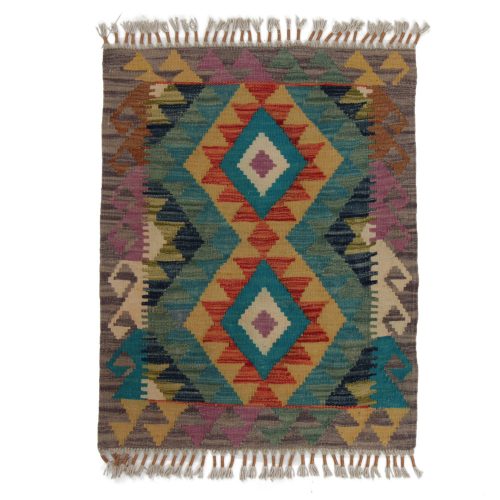 Kilim szőnyeg Chobi 79x62 kézi szövésű afgán gyapjú kilim