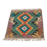 Kilim szőnyeg Chobi 79x62 kézi szövésű afgán gyapjú kilim