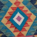 Kilim szőnyeg Chobi 79x62 kézi szövésű afgán gyapjú kilim