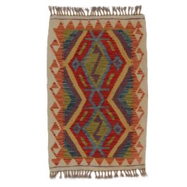   Afgán Kilim szőnyeg Chobi 59x92 kézi szövésű etnikai kilim
