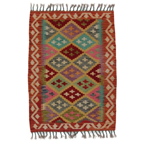 Kilim szőnyeg Chobi 65x88 kézi szövésű afgán gyapjú kilim