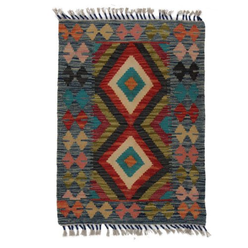 Kézi szövésű Kilim szőnyeg Chobi 62x87 afgán gyapjú kilim