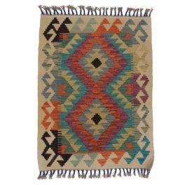   Kézi szövésű Kilim szőnyeg Chobi 63x84 afgán gyapjú kilim