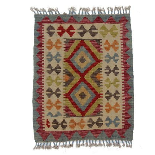 Kilim szőnyeg Chobi 81x65 kézi szövésű afgán gyapjú kilim