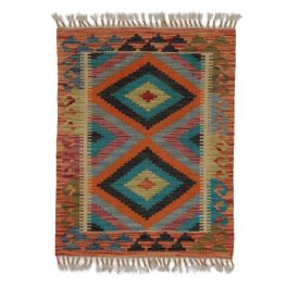   Kilim szőnyeg Chobi 77x60 kézi szövésű afgán gyapjú kilim