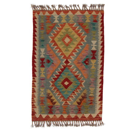 Etnikai Kilim szőnyeg 97x64 kézi szövésű afgán gyapjú kilim