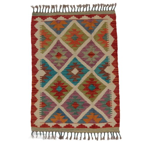 Kilim szőnyeg Chobi 86x63 kézi szövésű afgán gyapjú kilim