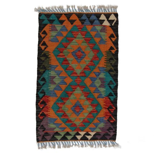 Kilim szőnyeg Chobi 95x60 kézi szövésű afgán gyapjú kilim