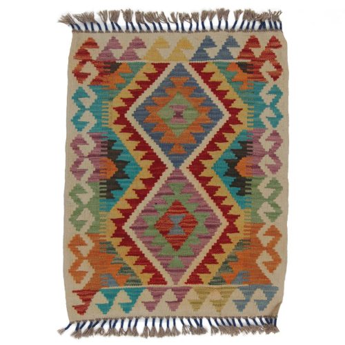 Kilim szőnyeg Chobi 78x62 kézi szövésű afgán gyapjú kilim