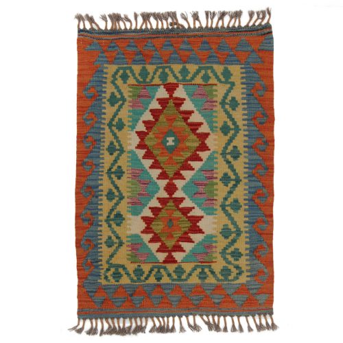 Kilim szőnyeg Chobi 66x94 kézi szövésű afgán gyapjú kilim