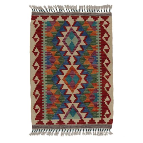 Kilim szőnyeg Chobi 92x58 kézi szövésű afgán gyapjú kilim